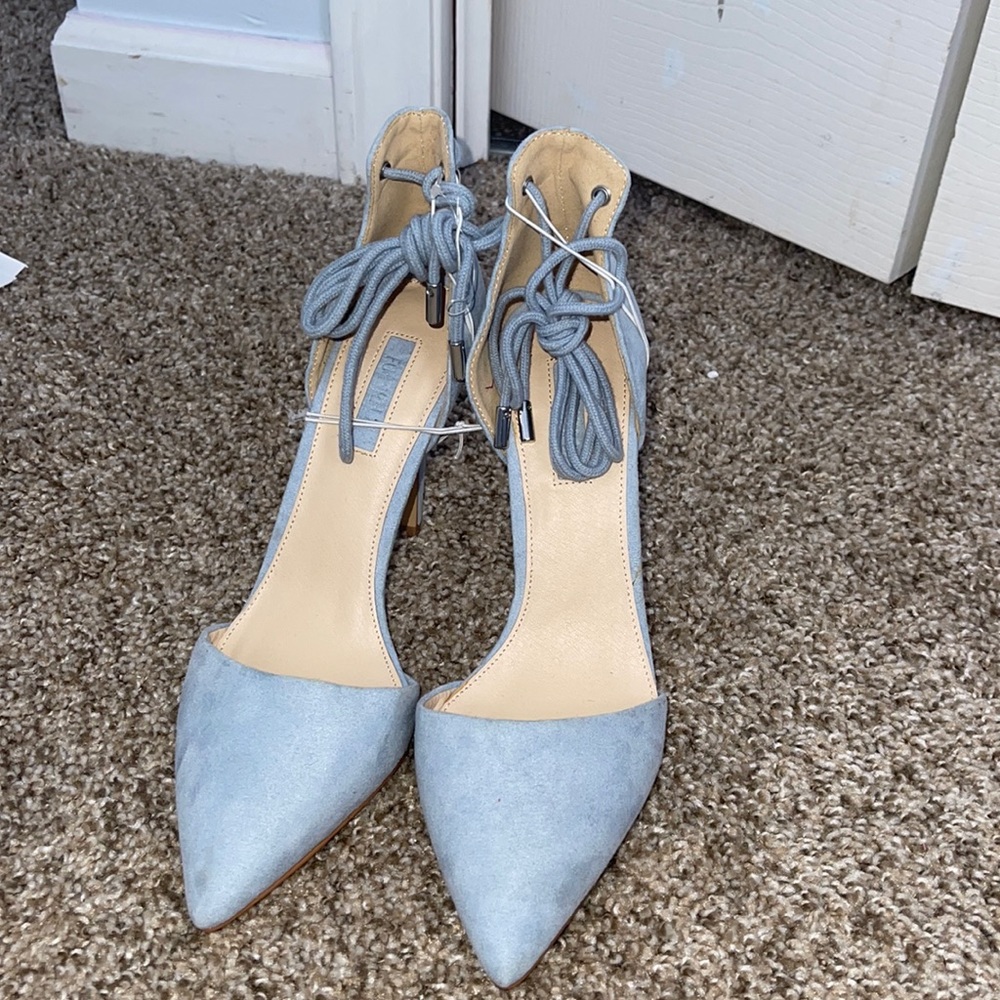 Baby blue heels